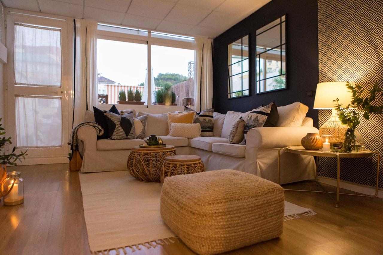 Apartamento Sol y Malaga - Designer Duplex con Terraza y Parking Exterior foto