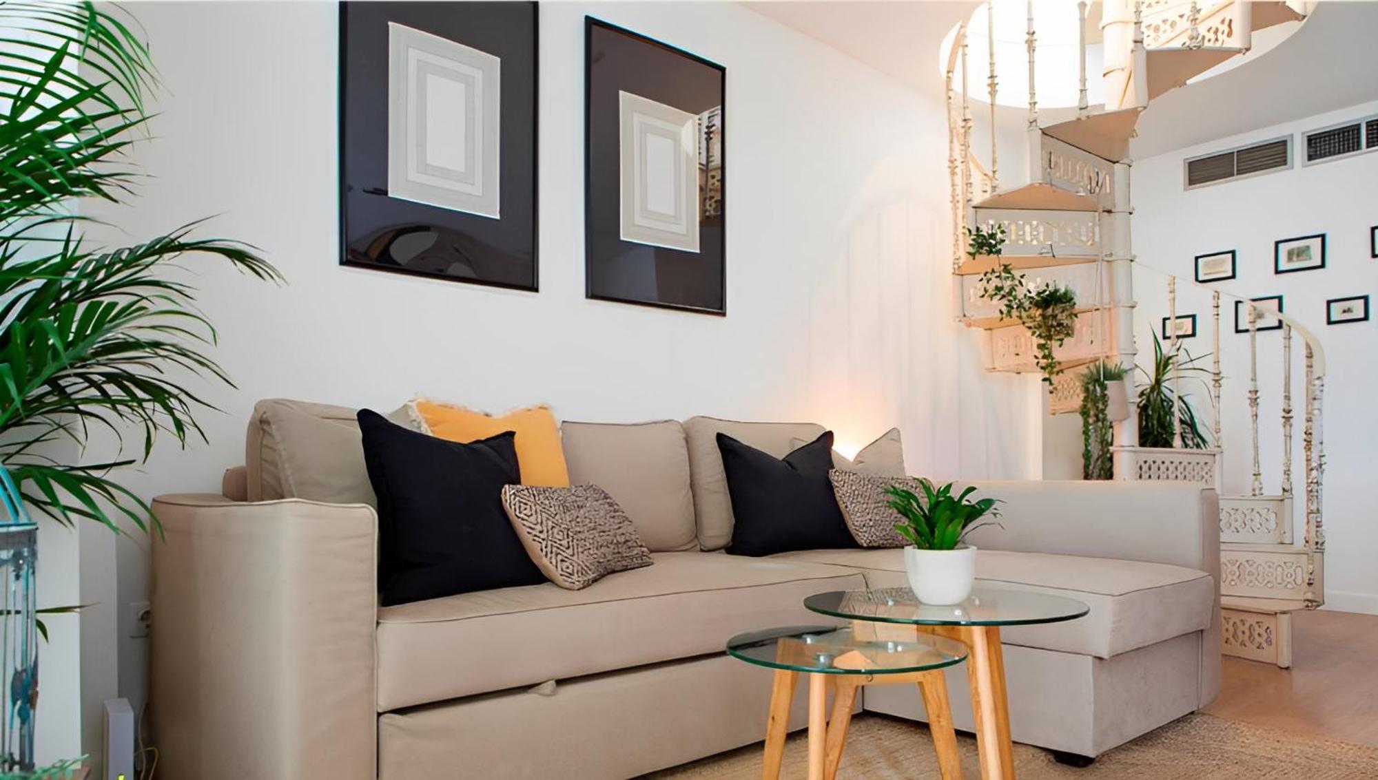 Apartamento Sol y Malaga - Designer Duplex con Terraza y Parking Exterior foto